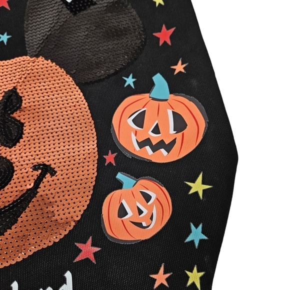 NWT Disney Disneyland Resort Halloween Sequin Pumpkin Mickey Mouse Tote Bag - Picture 9 of 10
